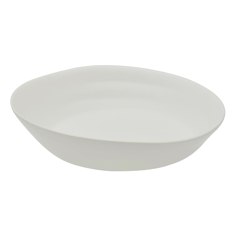 861-RPPLEWHTSOUP 10 oz Round Matte Wave Soup Bowl - Ceramic, White
