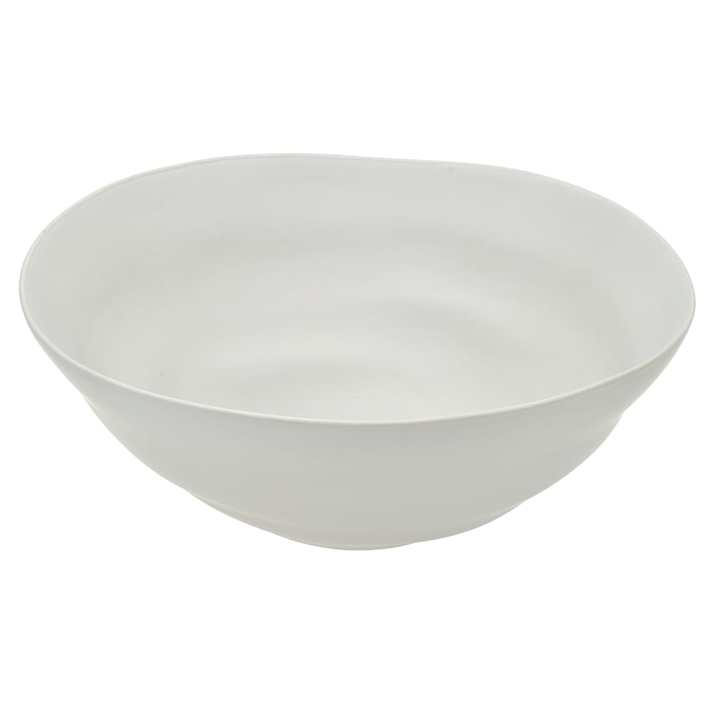 861-RPPLEWHTSRVBWL 80 oz Round Matte Wave Serving Bowl - Ceramic, White