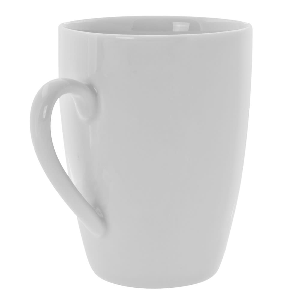861-RW0100 10 oz Royal White Barrel Mug, Porcelain