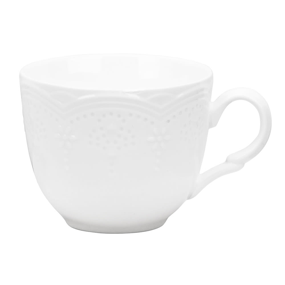 861-VTNA0009C 8 oz Valentina Cup - Bone China, White