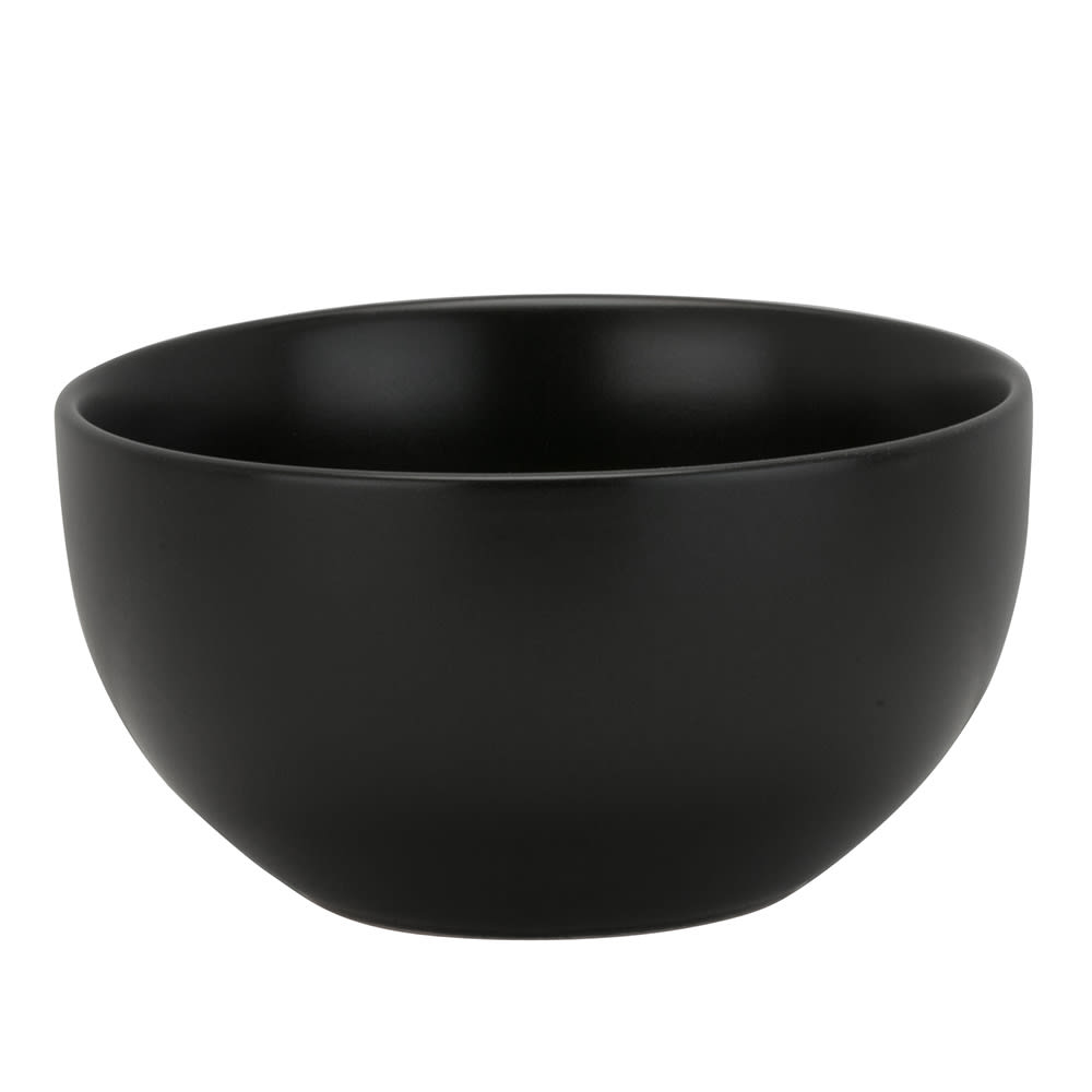 861-WM7BLK 16 oz Wazee Matte Cereal Bowl - Stoneware, Black