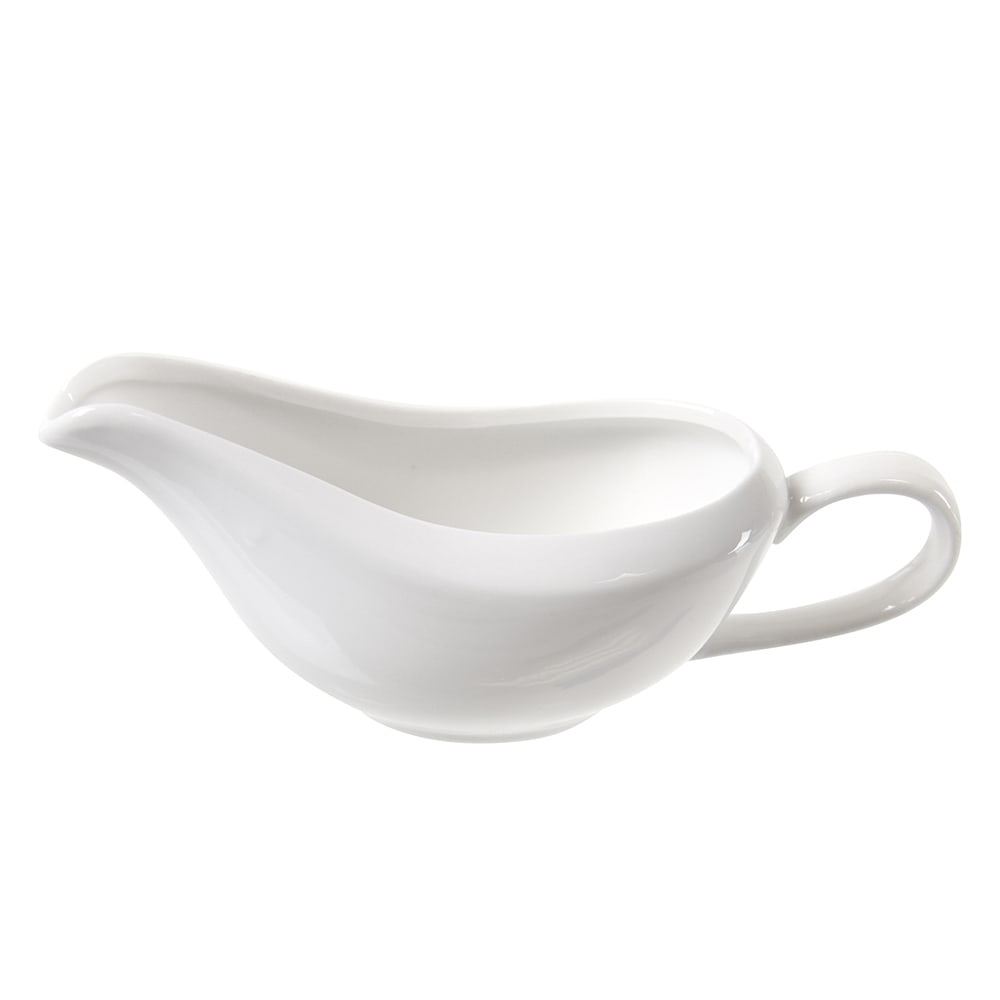 861-WTRGRVYBOAT 2 oz Whittier Gravy Boat - Porcelain, White