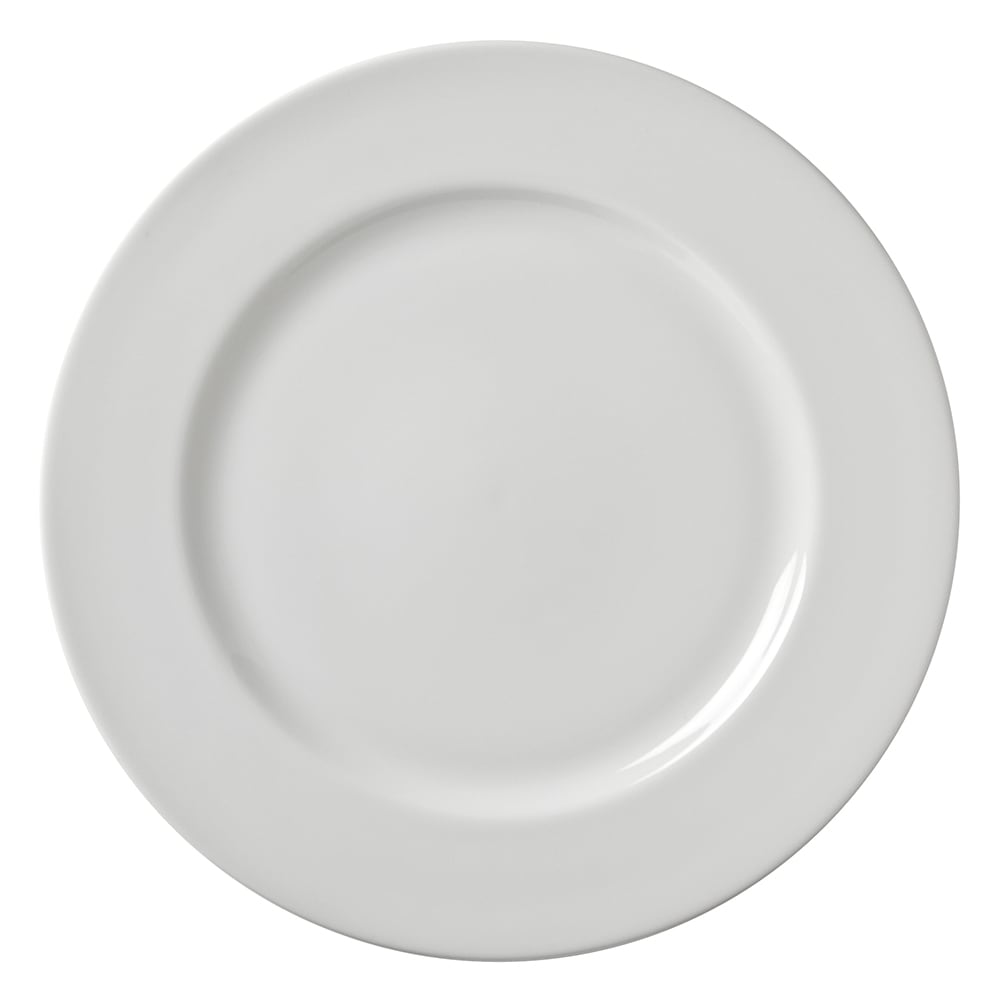 861-ZW1 10 1/2" Round Z Ware White Dinner Plate - Porcelain, White
