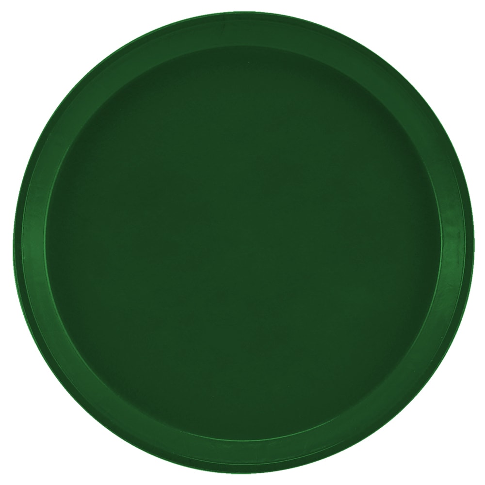 144-1100119 11" Round Serving Camtray -  Fiberglass, Sherwood Green