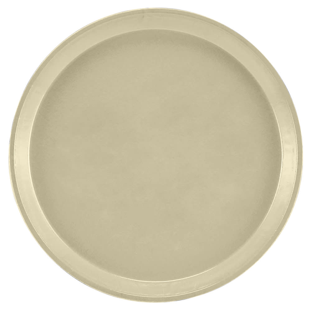 144-1100537 11" Round Serving Camtray -  Fiberglass, Cameo Yellow