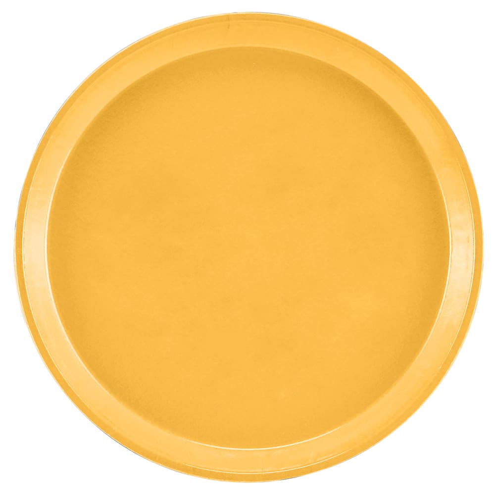 144-1400171 14" Round Serving Camtray - Fiberglass, Tuscan Gold