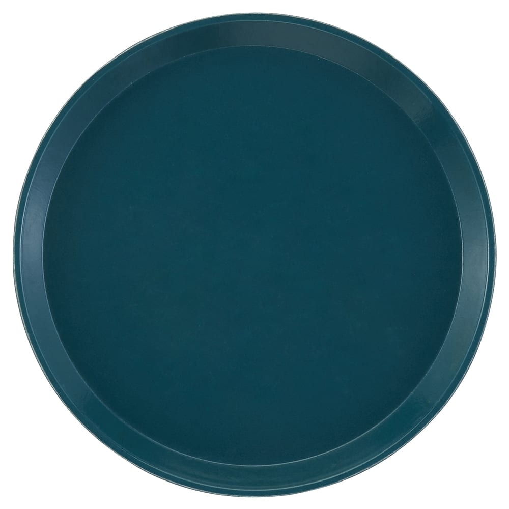 144-1600414 16" Round Serving Camtray - Fiberglass, Teal