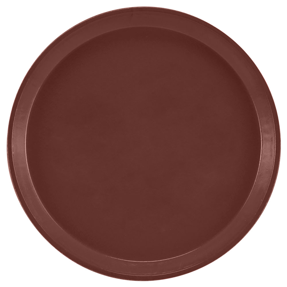 144-1600501 16" Round Serving Camtray - Fiberglass, Real Rust
