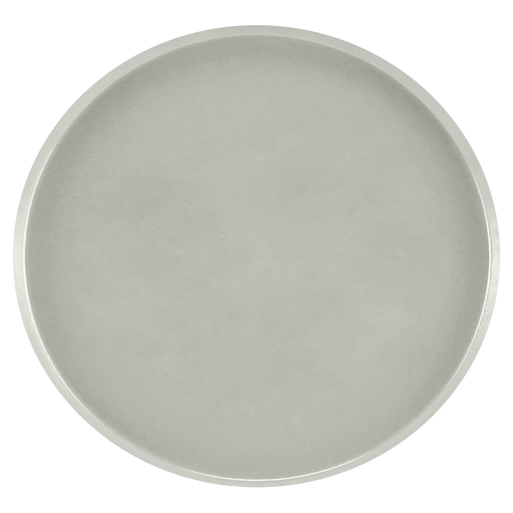 144-1950199 19 1/2" Round Serving Camtray - Low-Profile, Fiberglass, Taupe