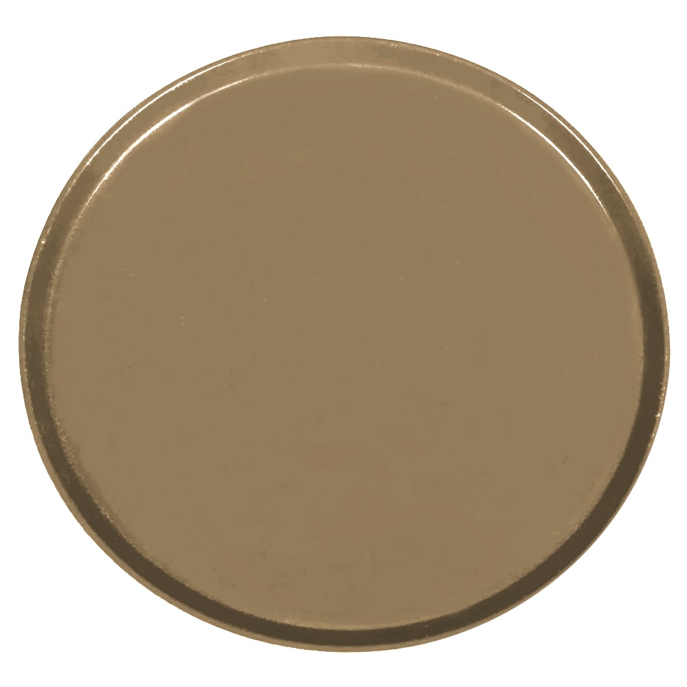 144-1950513 19 1/2" Round Serving Camtray - Low-Profile, Fiberglass, Bay Leaf Brown