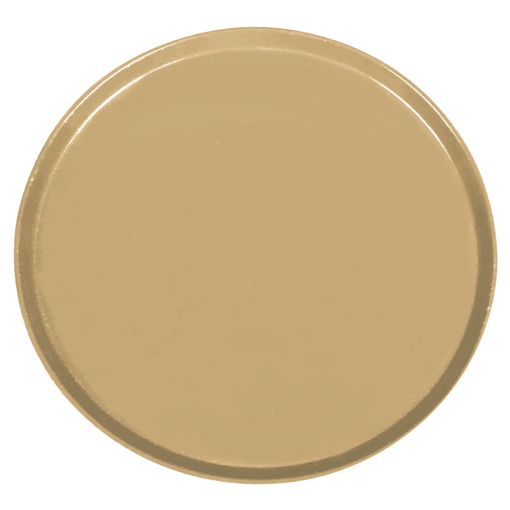 144-1950514 19 1/2" Round Serving Camtray - Low-Profile, Fiberglass, Earthen Gold