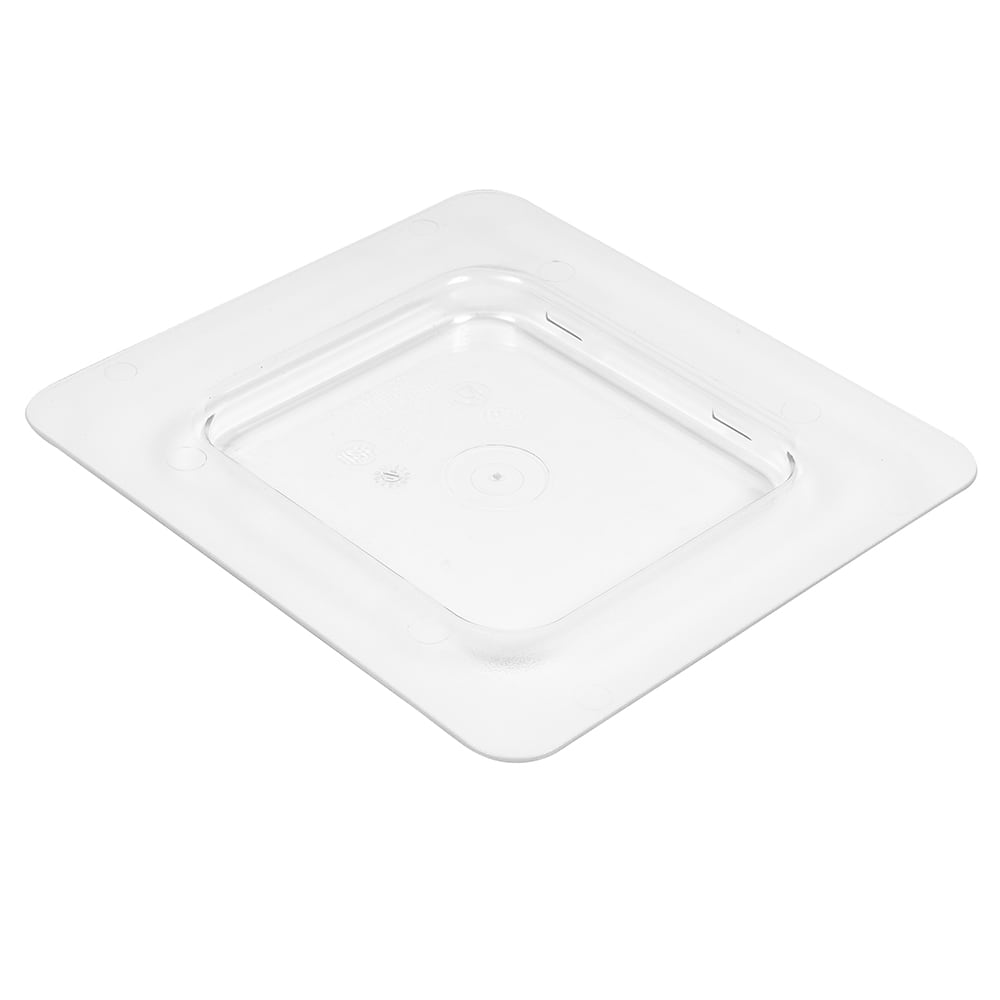 144-60CFC135 ColdFest Food Pan Cover - 1/6 Size, Flat, Clear