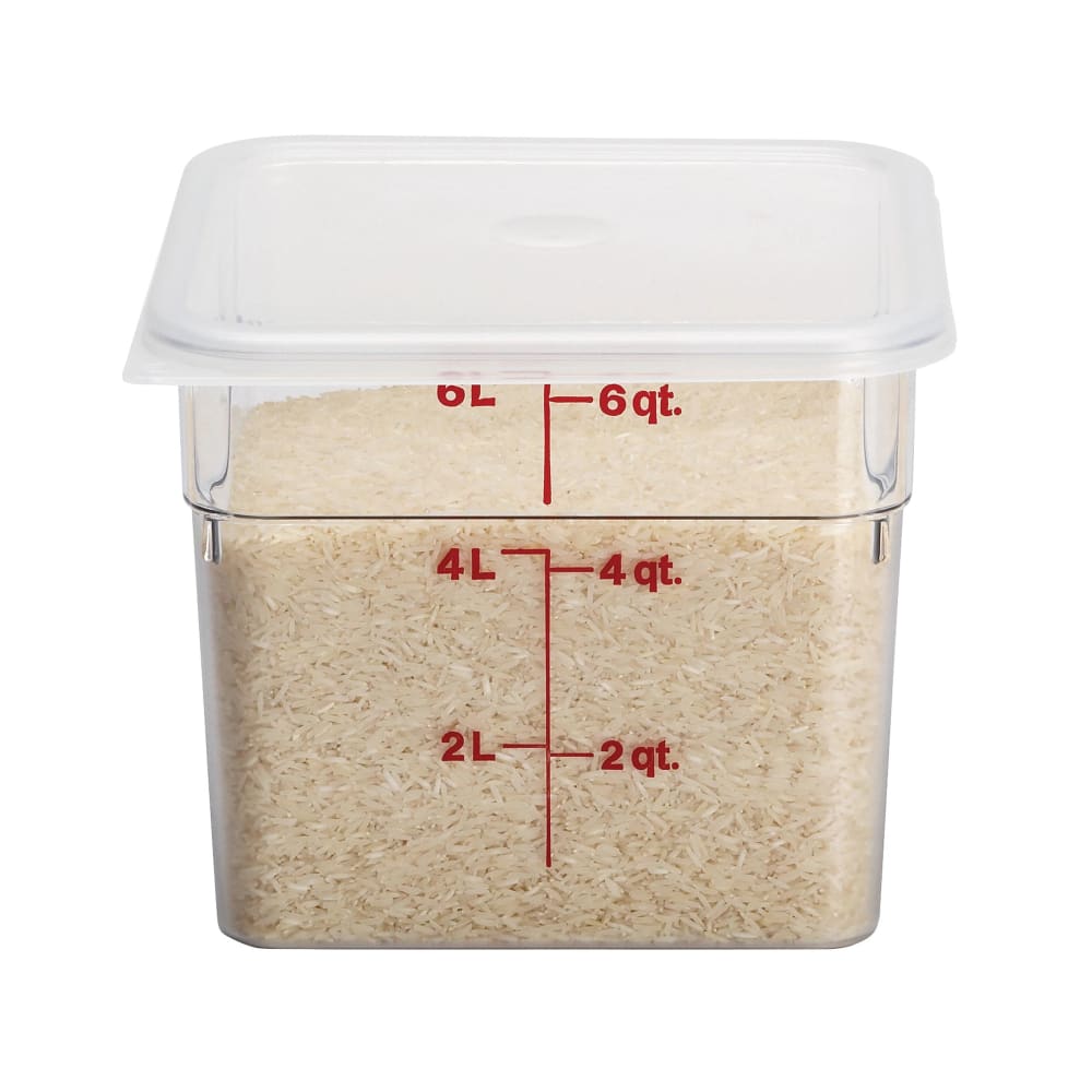 1195207 - Squares Polycarbonate Food Storage Container 6 qt