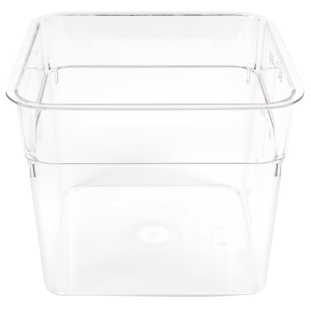 Cambro CamSquares® Classic 6 Qt. Clear Square Polycarbonate Food Storage  Container