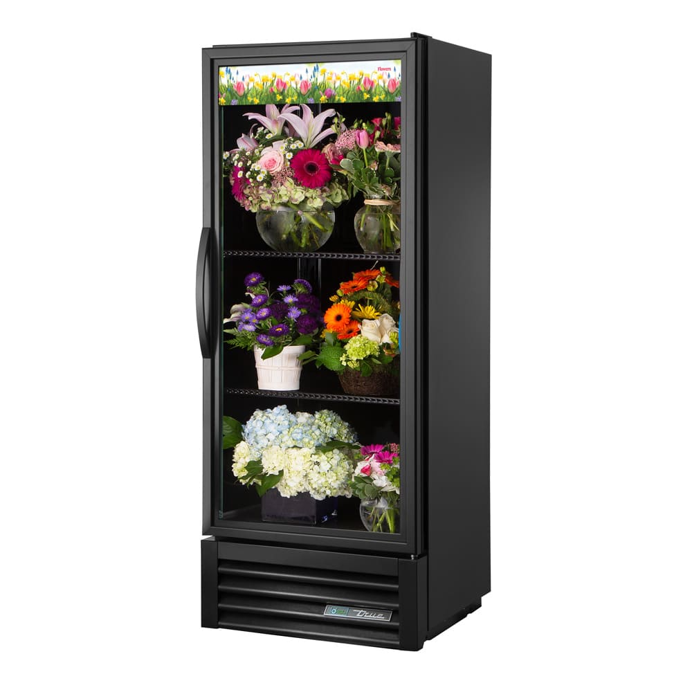 598-GDM12FCLDWHT 1 Section Floral Cooler w/ Swinging Door - White, 115v