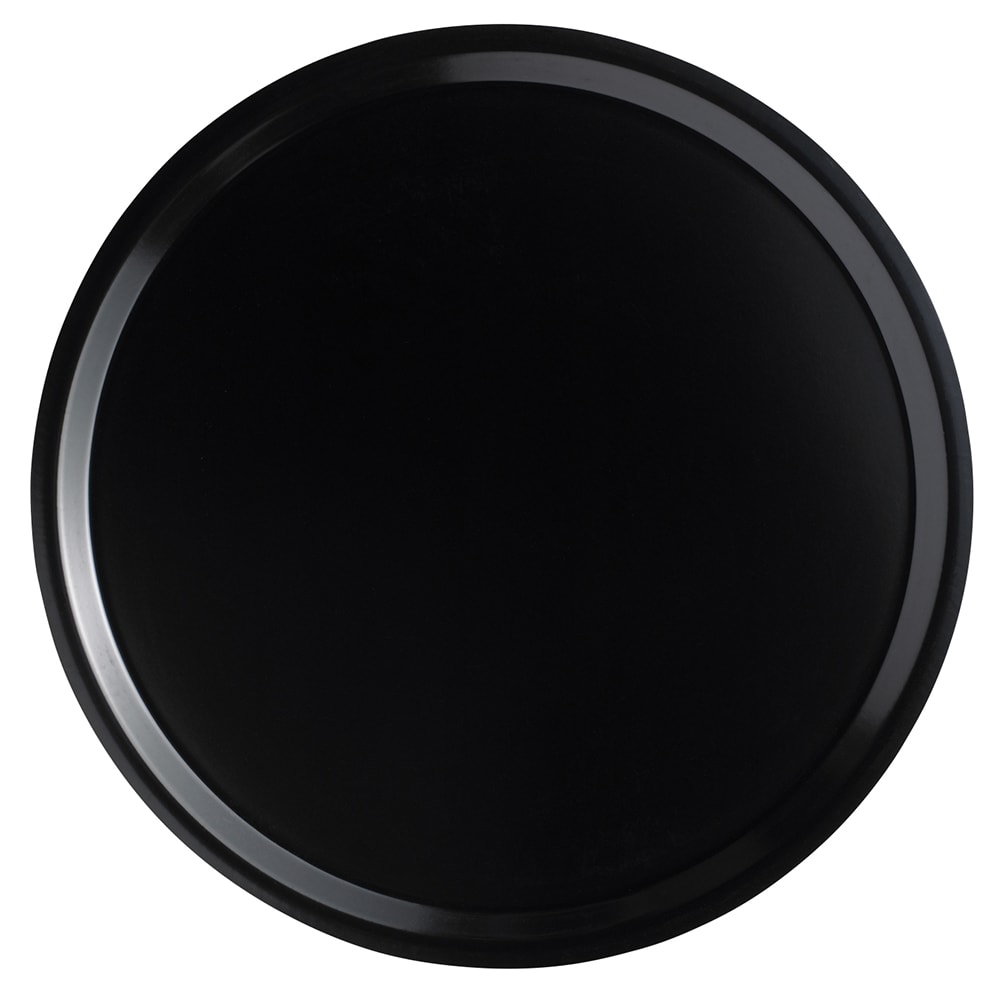 144-1000110 10" Round Serving Camtray - Fiberglass, Black