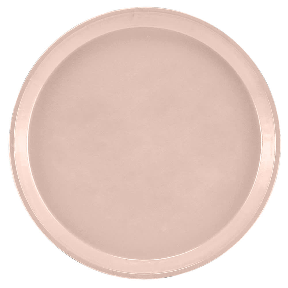 144-900106 9" Round Serving Camtray - Fiberglass, Light Peach