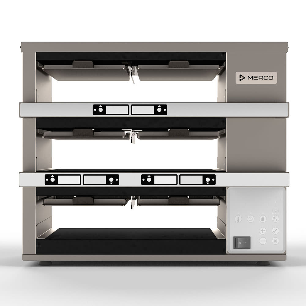 Merco Savory MHG32SSB1N 19 1/5"W Freestanding Warming Unit w/ (3) Shelves & (6) Trays - 120v