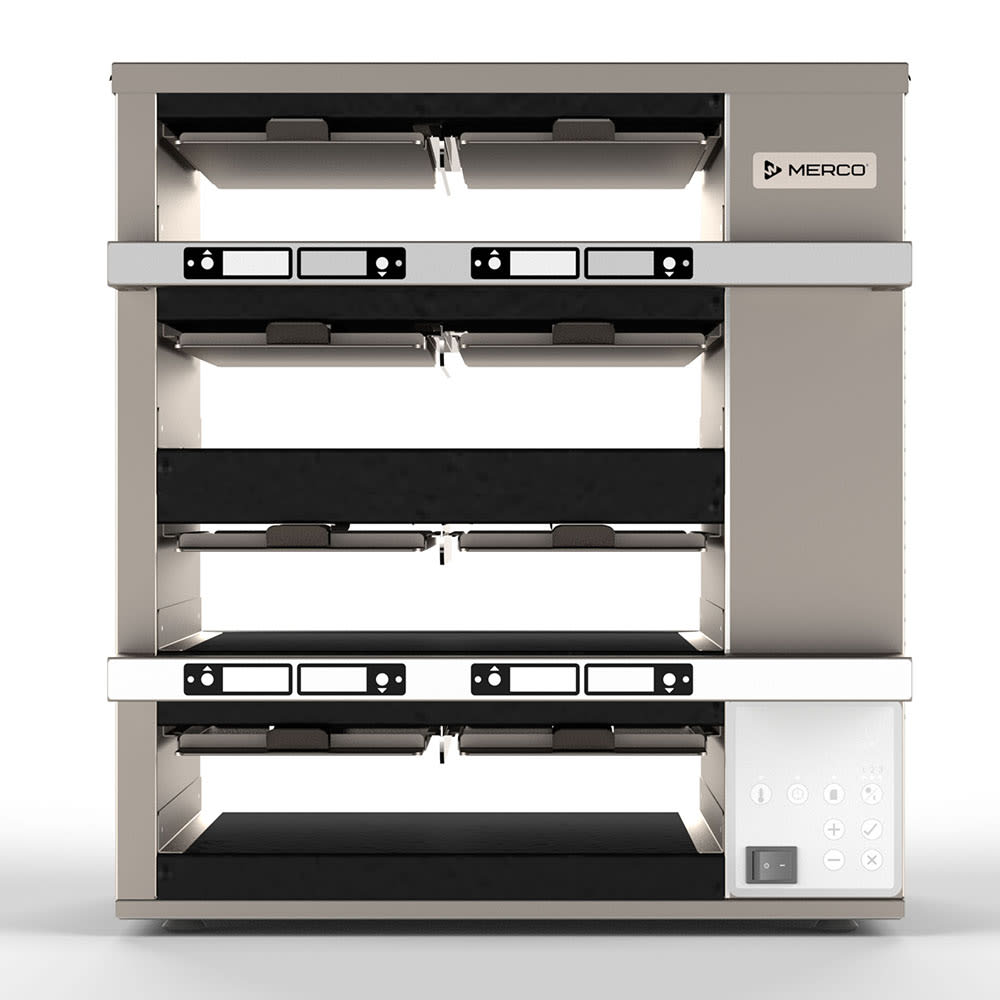 134-MHG42SSB2N 19 1/5"W Freestanding Warming Unit w/ (4) Shelves & (8) Trays - 120v