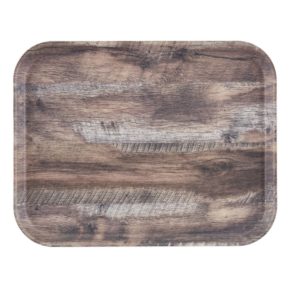 144-1216DC825 Rectangular Camtray - 16" x 12", Fiberglass, Dark Oak