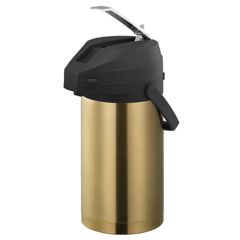 Service Ideas CTAL30BLVG 3 Liter Lever Action Airpot - Stainless Steel Liner, Vintage Gold