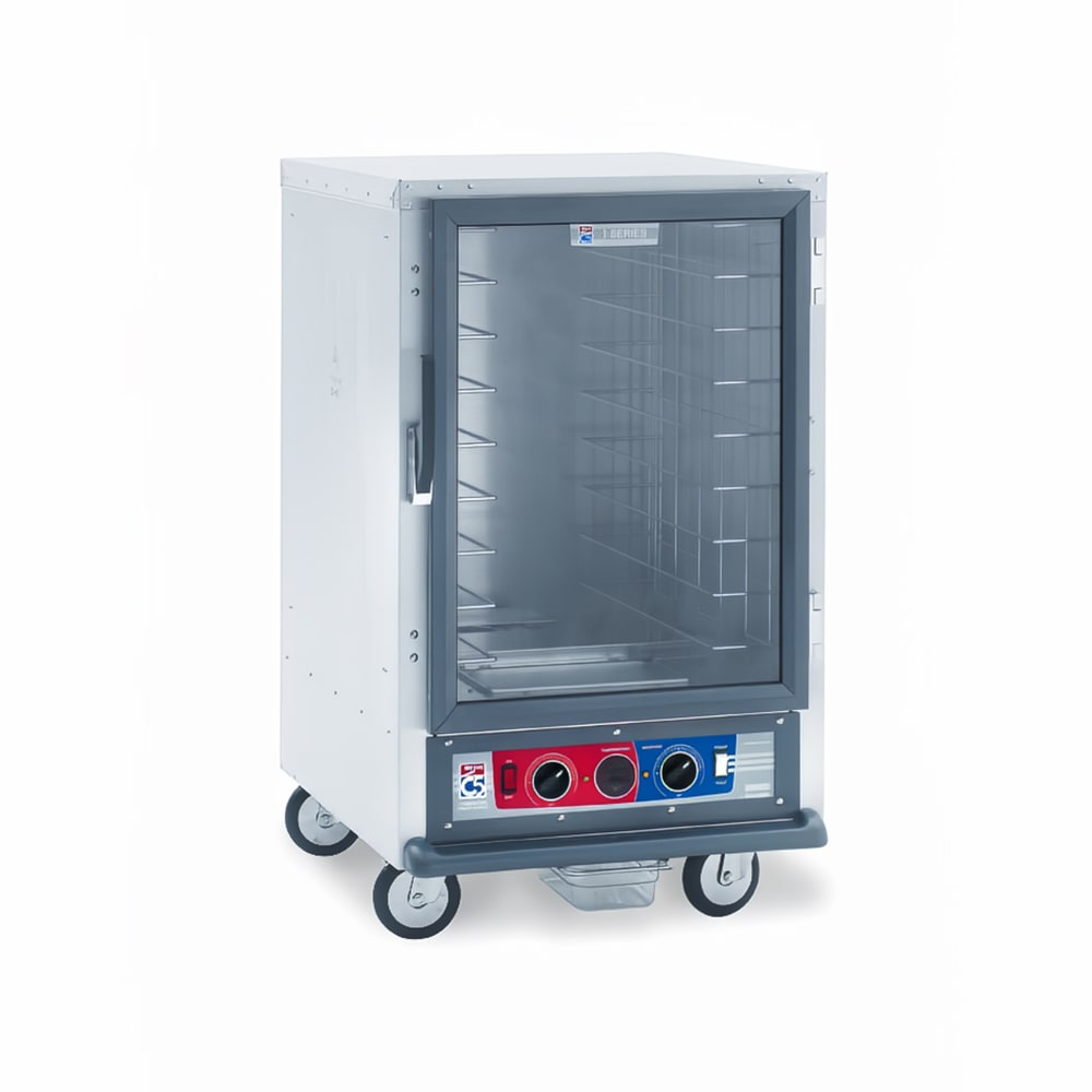 Metro C515-CFC-L 1/2 Height Non-Insulated Mobile Heated Cabinet w/ (17) Pan Capacity, 120v