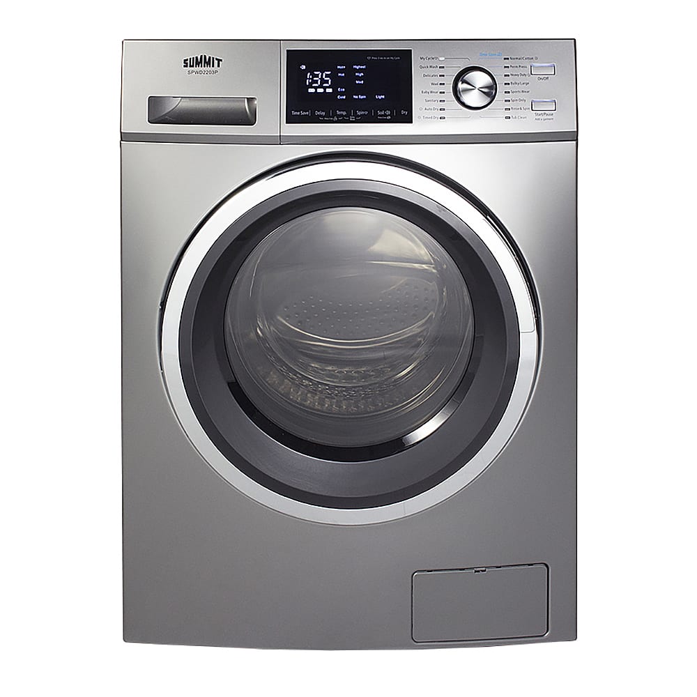 Summit SPWD2203P 24"W Front Load Washer/Dryer Combo Platinum, 115v