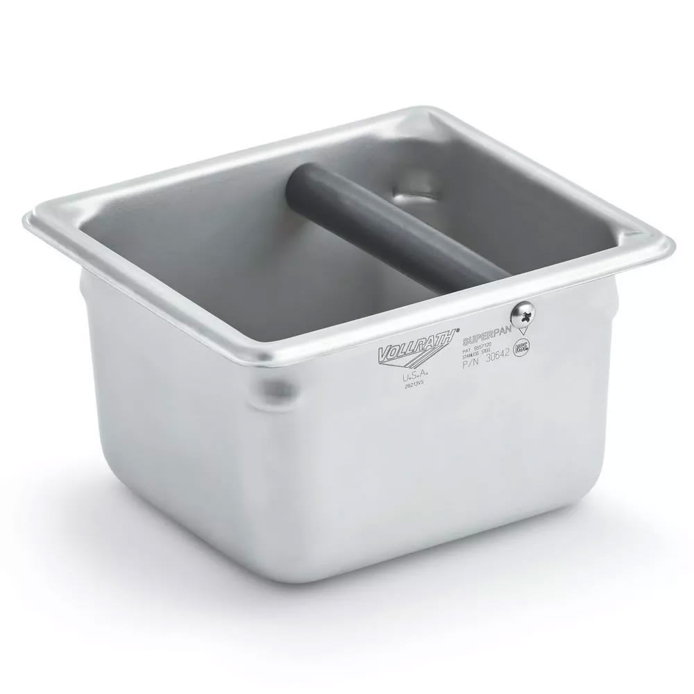 002-E06064KB Knock Box, 1 7/8 qt., Stainless
