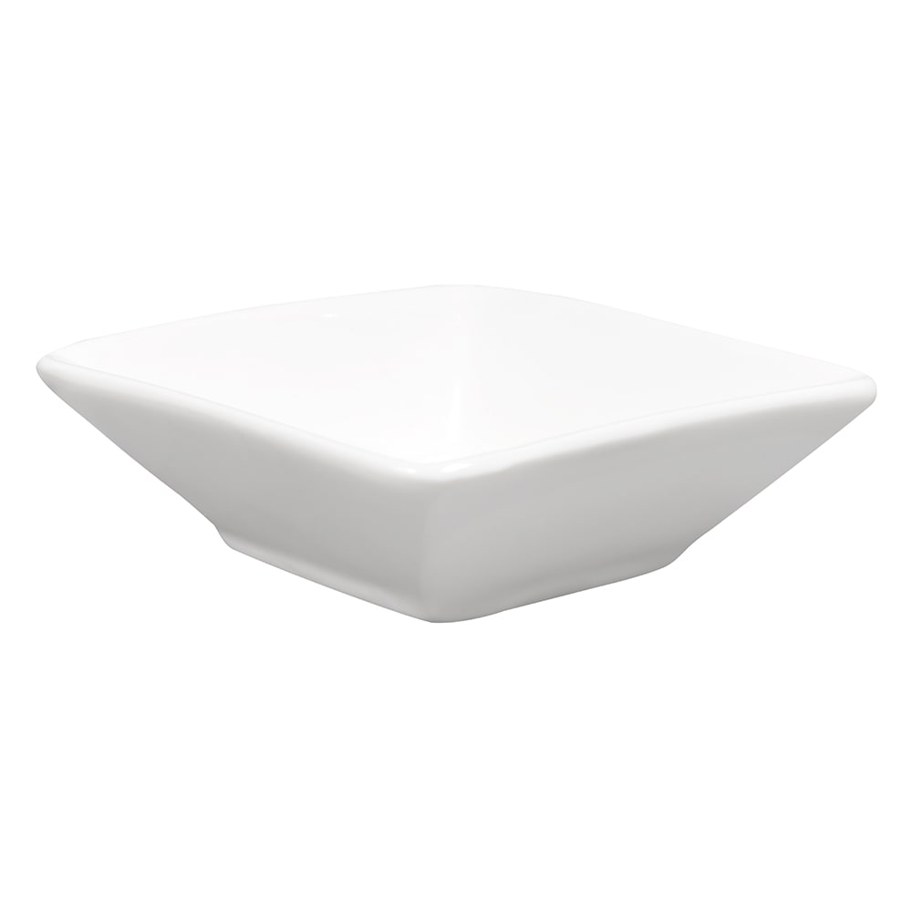 166-PORD39 Square Sauce Cup, 3x1", Porcelain