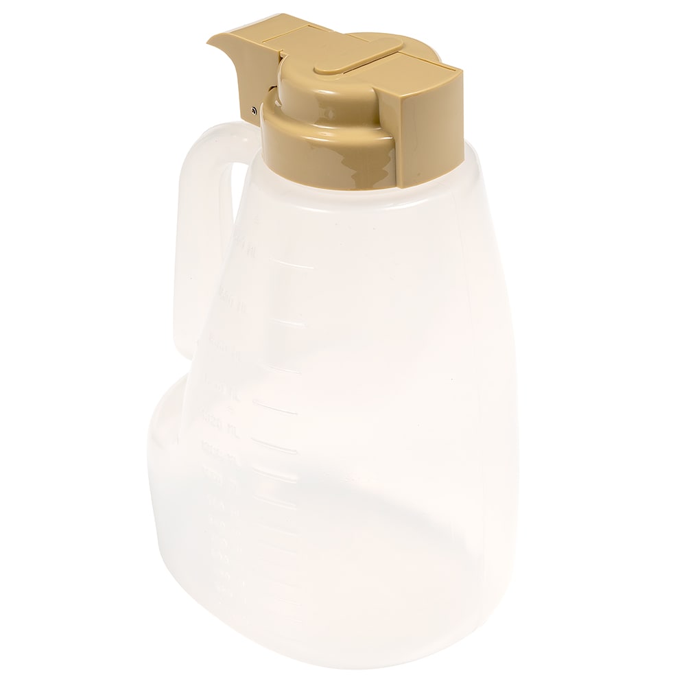 229-PP64BE 64 oz Option™ Round Dripcut Server - Polypropylene, Beige Plastic Top