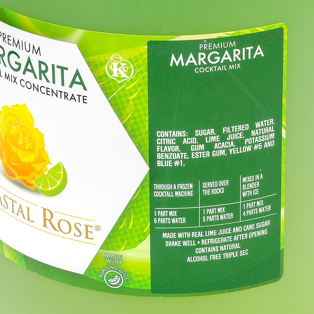 Coastal Packaging 1 gal Margarita Mix Concentrate - (4) Bottles ...