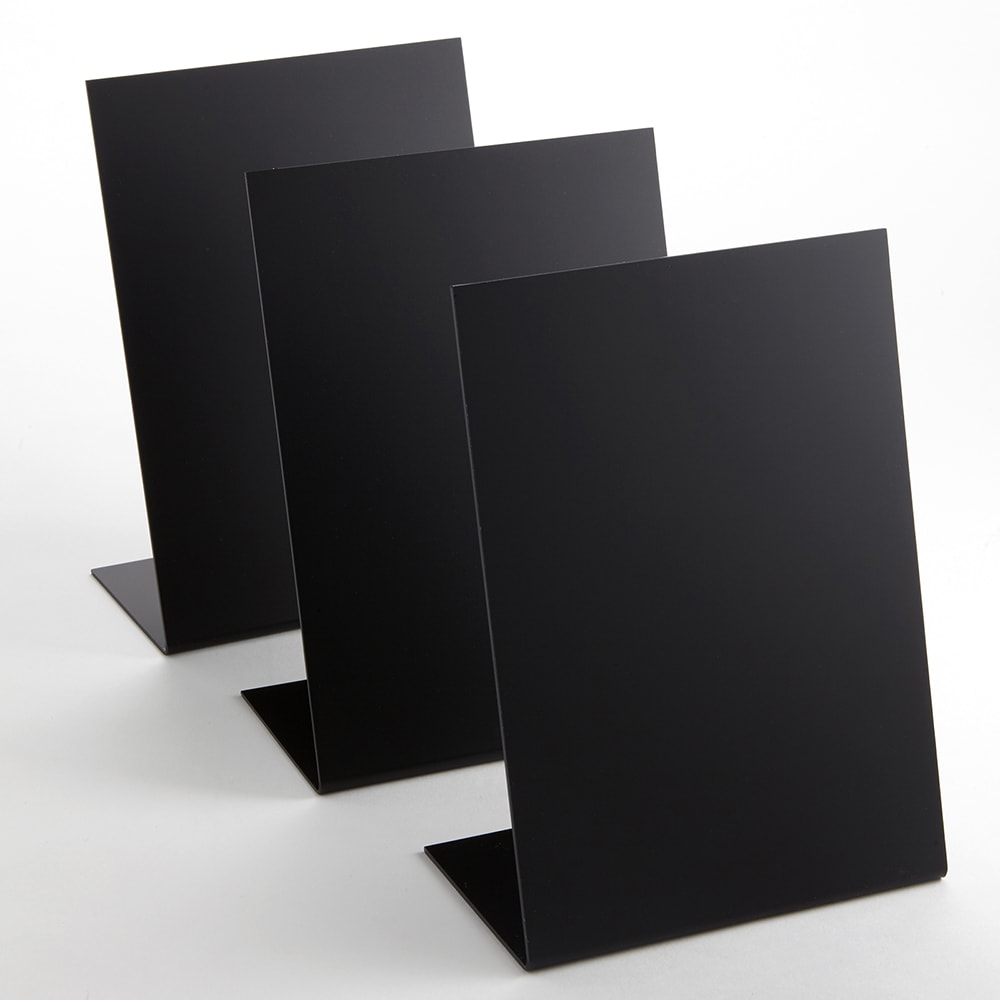 166-TBABLA5 Tabletop Chalkboard - 5 7/8"L x 3"W x 8 1/4"H, Black