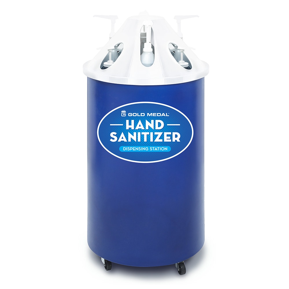 231-1881 Mobile Hand Sanitizing Station for (4) 1 gallon Jugs & (4) 16 oz Bottles