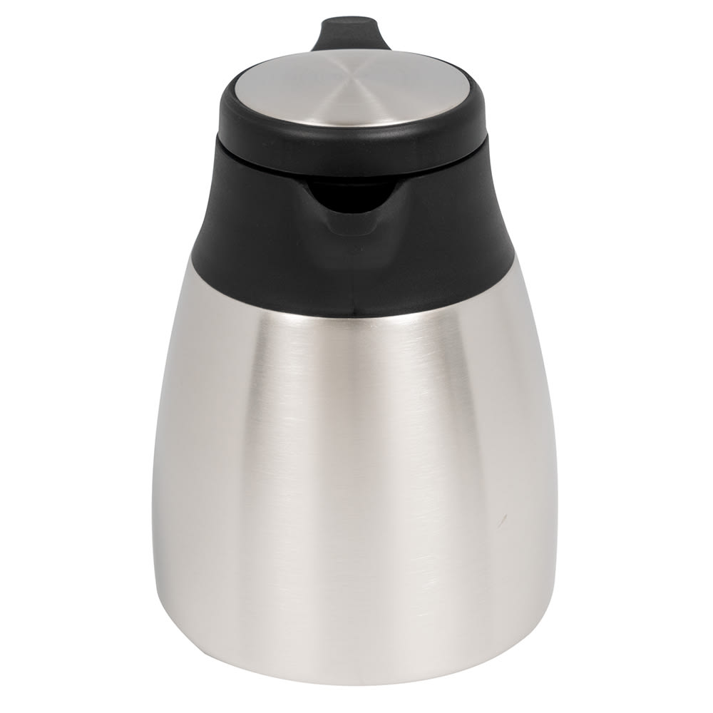 Service Ideas 1 L Stainless Steel Thermal Carafe With Black Skim