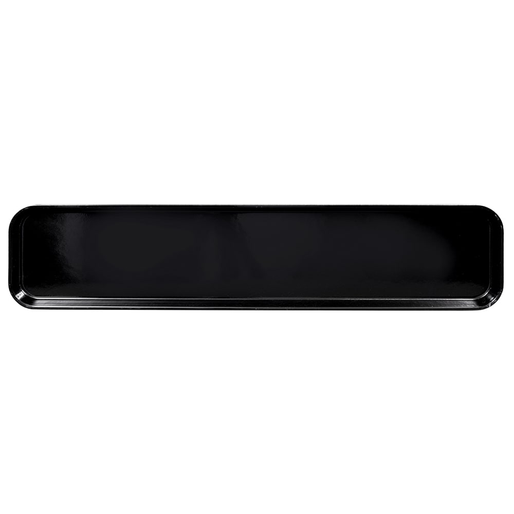 144-630MT110 Rectangular Display Market Pan - 6 7/16" x 30" x 3/4", Black
