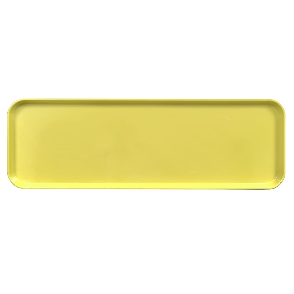 144-826MT145 Rectangular Market Display Tray - 8 1/4" x 25 1/2" x 3/4", Yellow