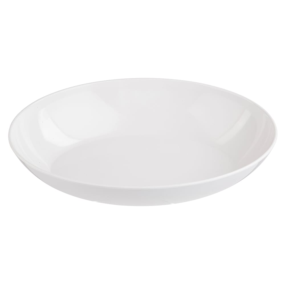 229-1025102 144 oz Oval Melamine Bowl - 16" x 11", White