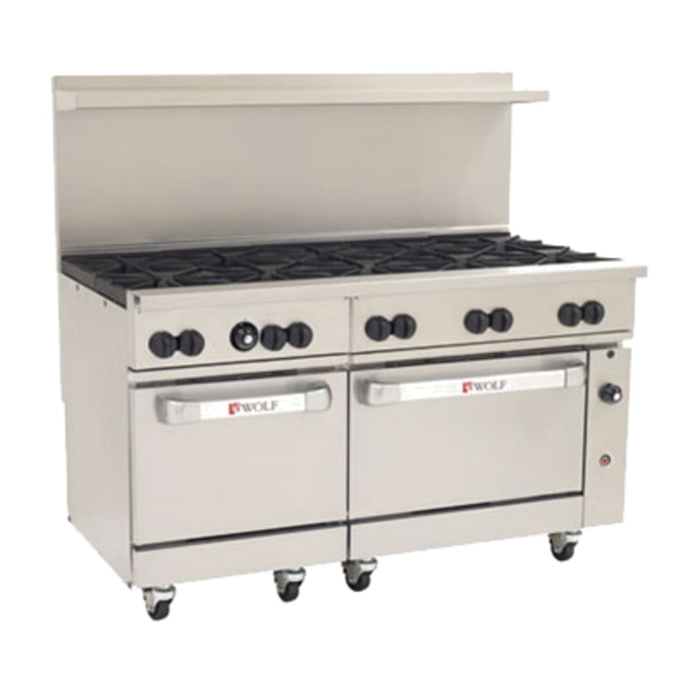 290-C60SC10BLP 60" 10 Burner Gas Range w/ Standard & Convection Oven, Liquid Propane