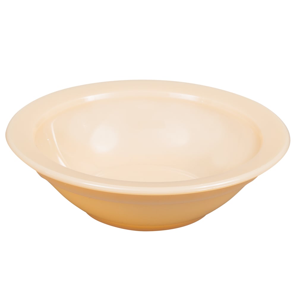 144-60CW133 10 9/10 oz Round Plastic Grapefruit Bowl, Beige