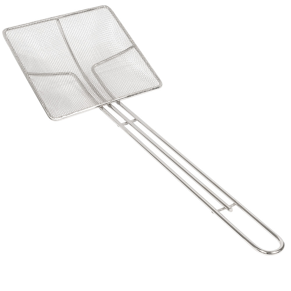 158-SQ675 Skimmer, 6 1/2 x 6 1/2 in, One-Piece, Fine Wire Mesh, Square