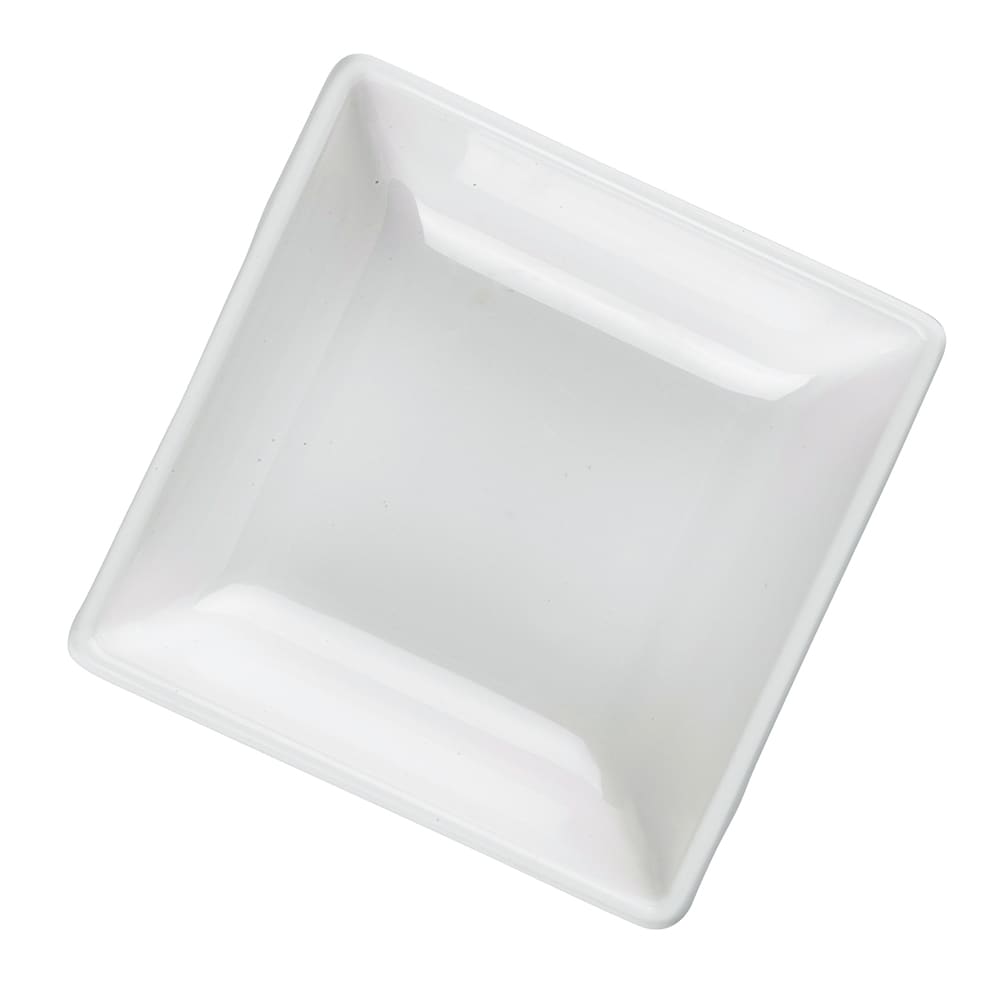 229-10316W 2 1/2 oz Melamine Bowl - 2 3/4" x 2 3/4", White