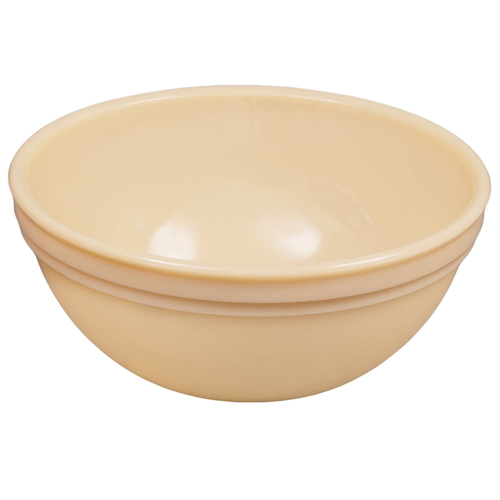144-50CW133 15 3/10 oz Round Camwear® Nappie Bowl - Plastic, Beige