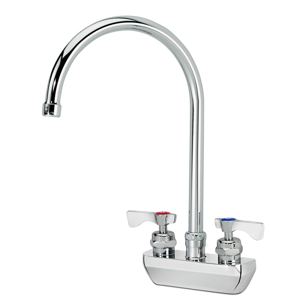 381-14402L Splash Mount Faucet - 8 1/2" Gooseneck Spout, 4" Centers