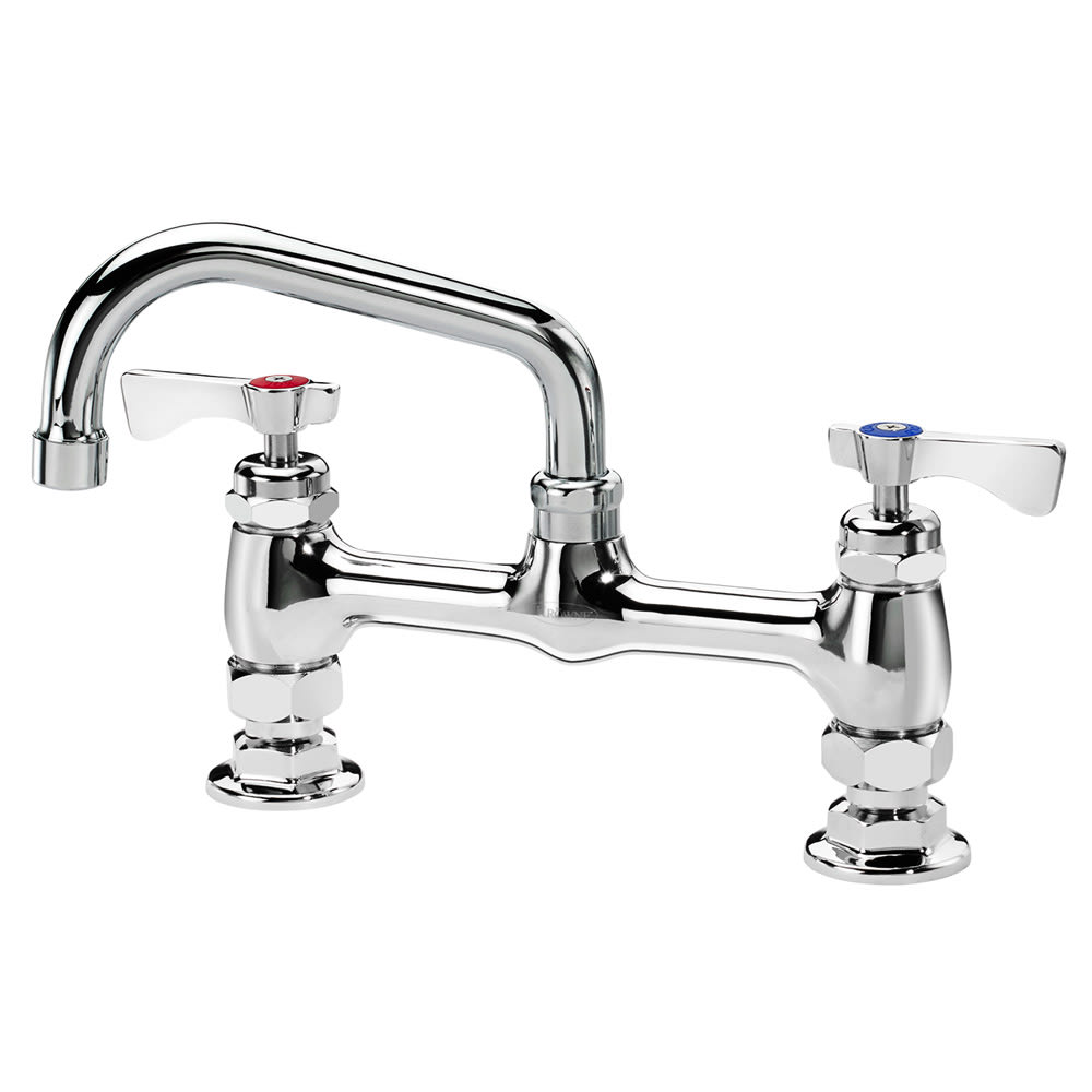 381-15806L Deck Mount Faucet - 6" Swing Spout, 8" Centers