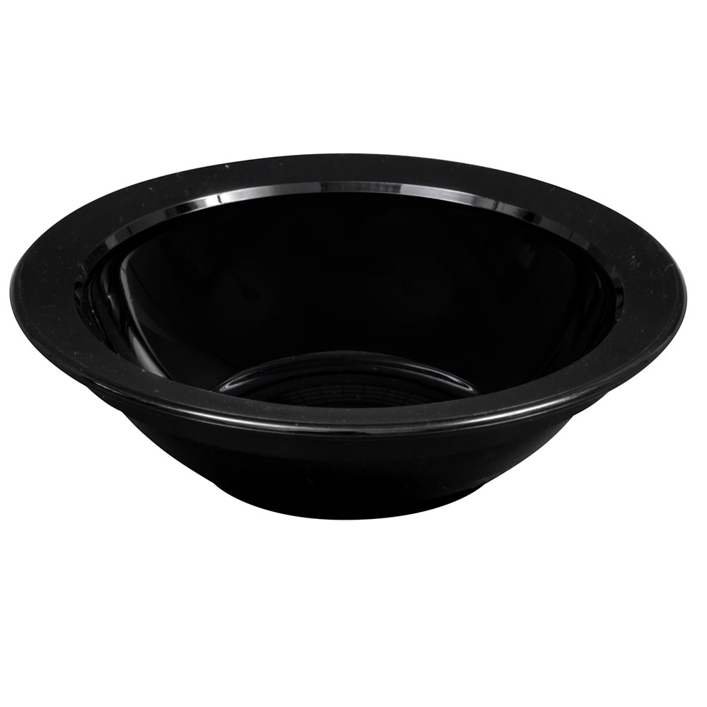 144-45CW110 5 oz Round Plastic Fruit Bowl, Black