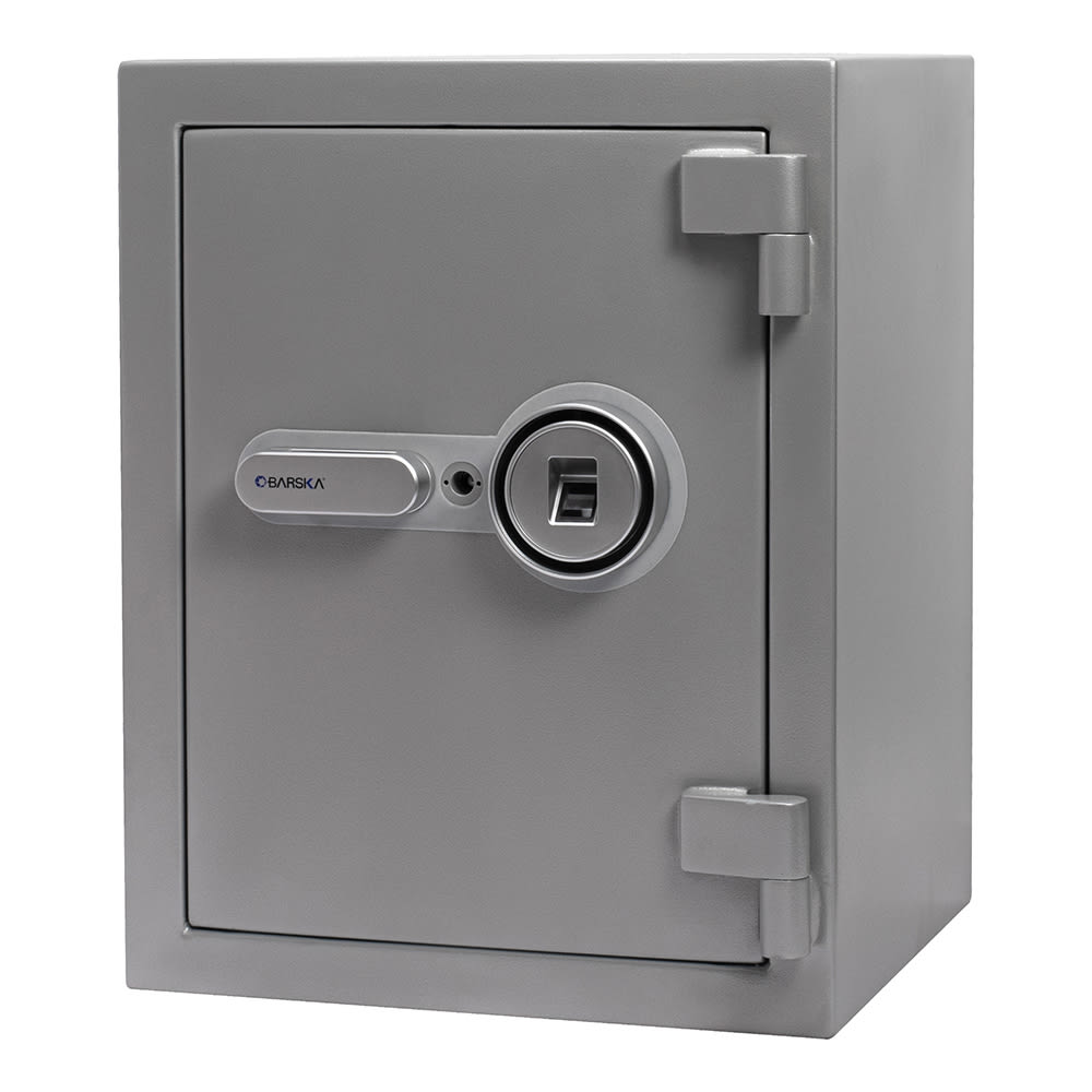 470-AX13494 1.64 cu ft Biometric Fireproof Safe w/ Fingerprint Lock - Steel, Gray