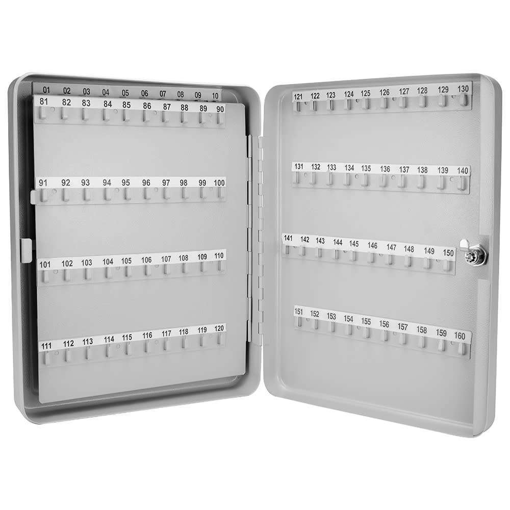 Barska 160 Key Cabinet w/ Key Lock - Steel, Gray (CB12488)