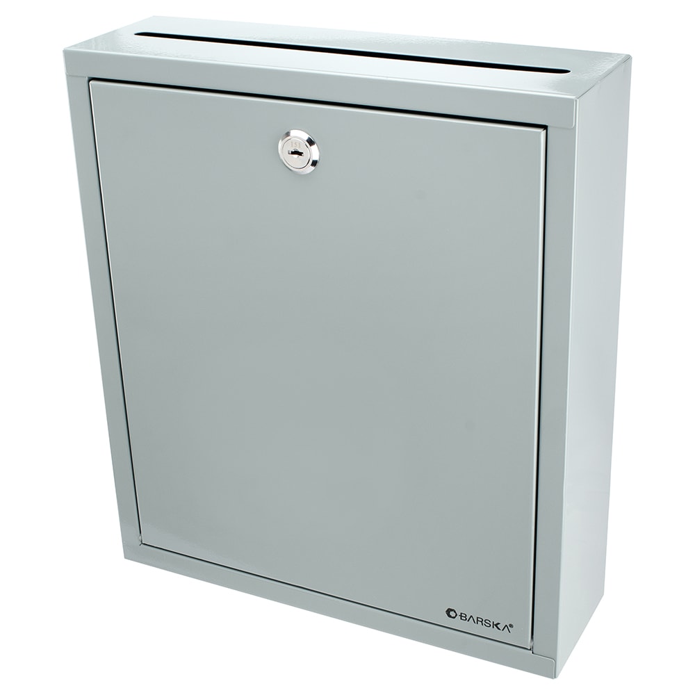 470-CB12712 Multi Purpose Drop Box w/ Key Lock - 11 1/2"W x 3 1/2"D x 13"H, Steel,...