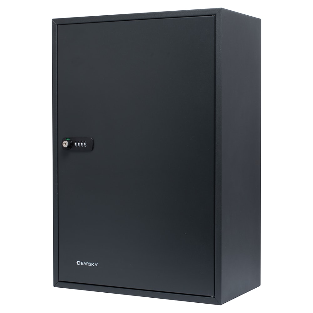 Barska 300 Key Cabinet w/ Combination & Key Lock - Steel, Black (CB13352)