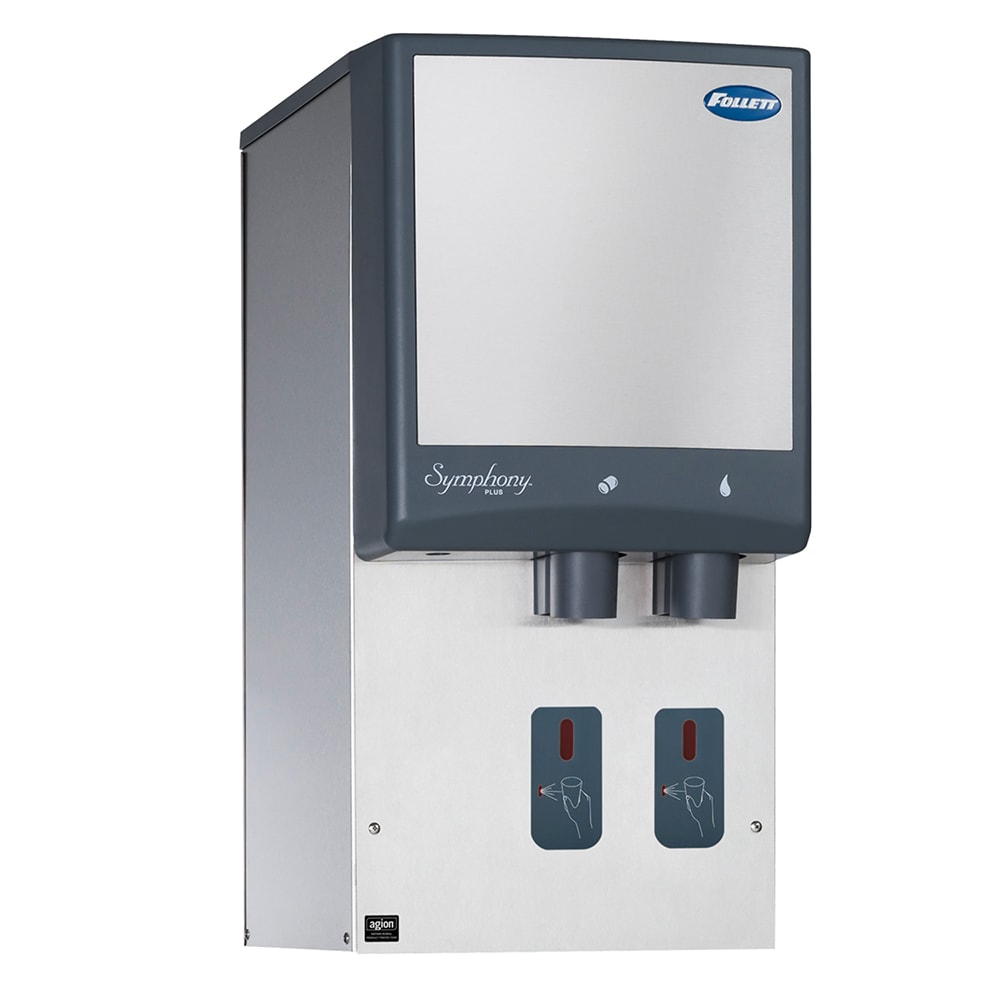 608-12HI425AS000 425 lb Wall Mount Water & Nugget Ice Dispenser - 12 lb Storage, Cup Fill, 11...